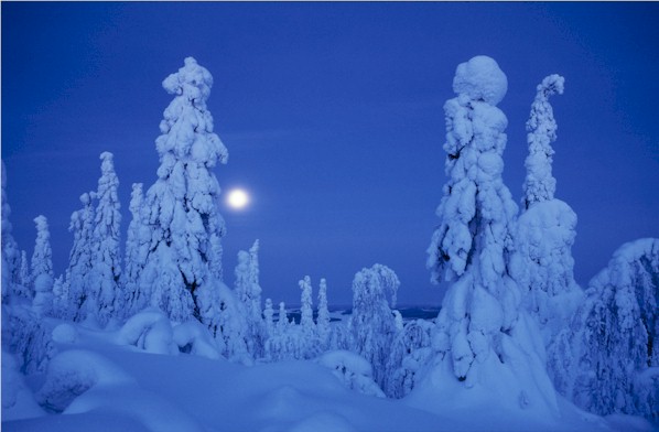 Viaggiare Finlandia. Lapponia on ice